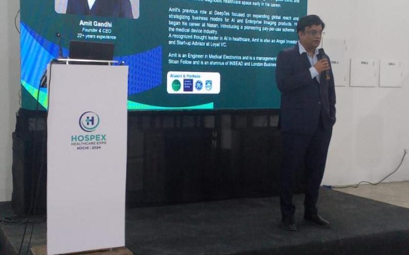 Amit Gandhi at  Hospex India Healthcare Expo